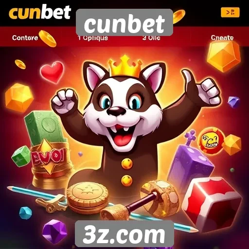Variedade de jogos disponíveis na plataforma cunbet